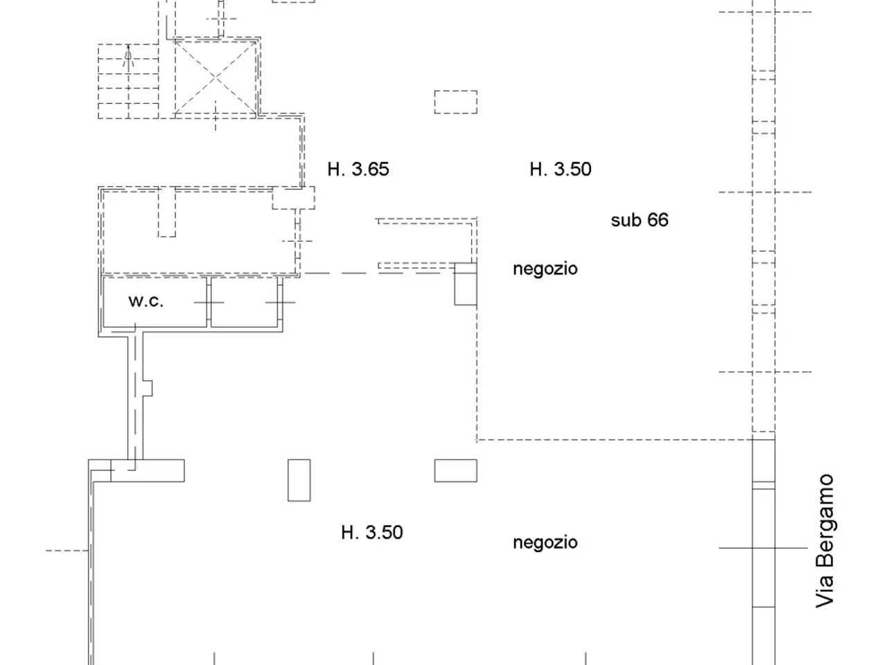 Palazzina commerciale in Viale Europa 83, Messina, {3} - Planimetria 1