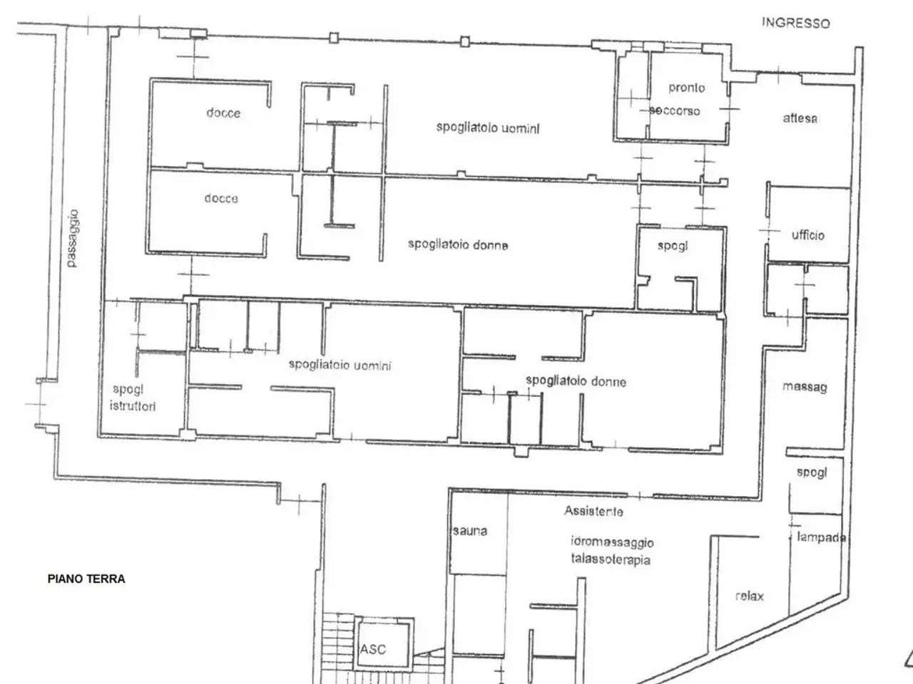 Locale commerciale in Via Panaro, Roma, {3} - Planimetria 1