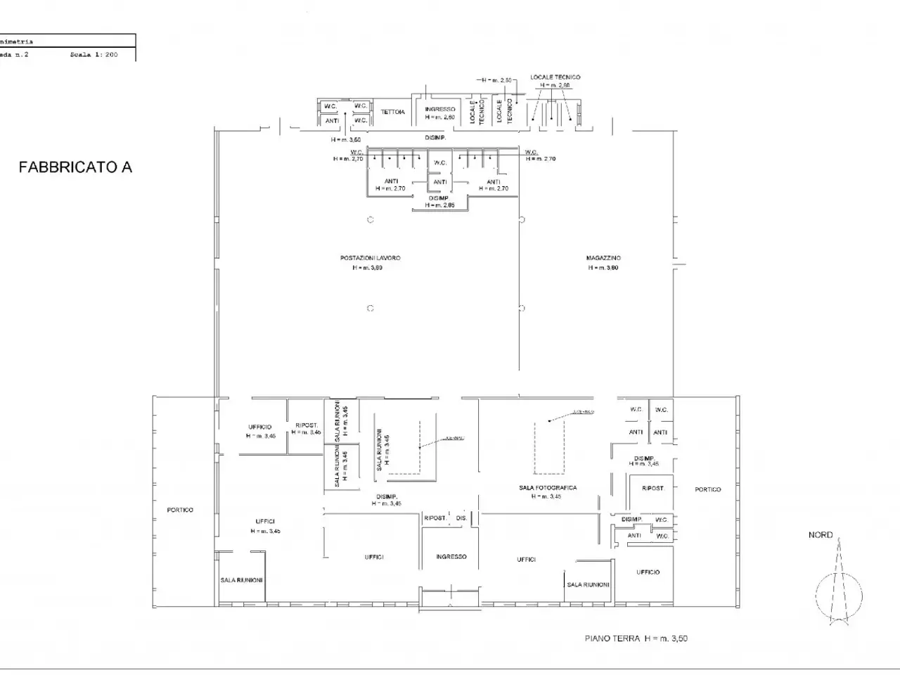 Capannone in Via San Daniele, Torreglia, {3} - Planimetria 1