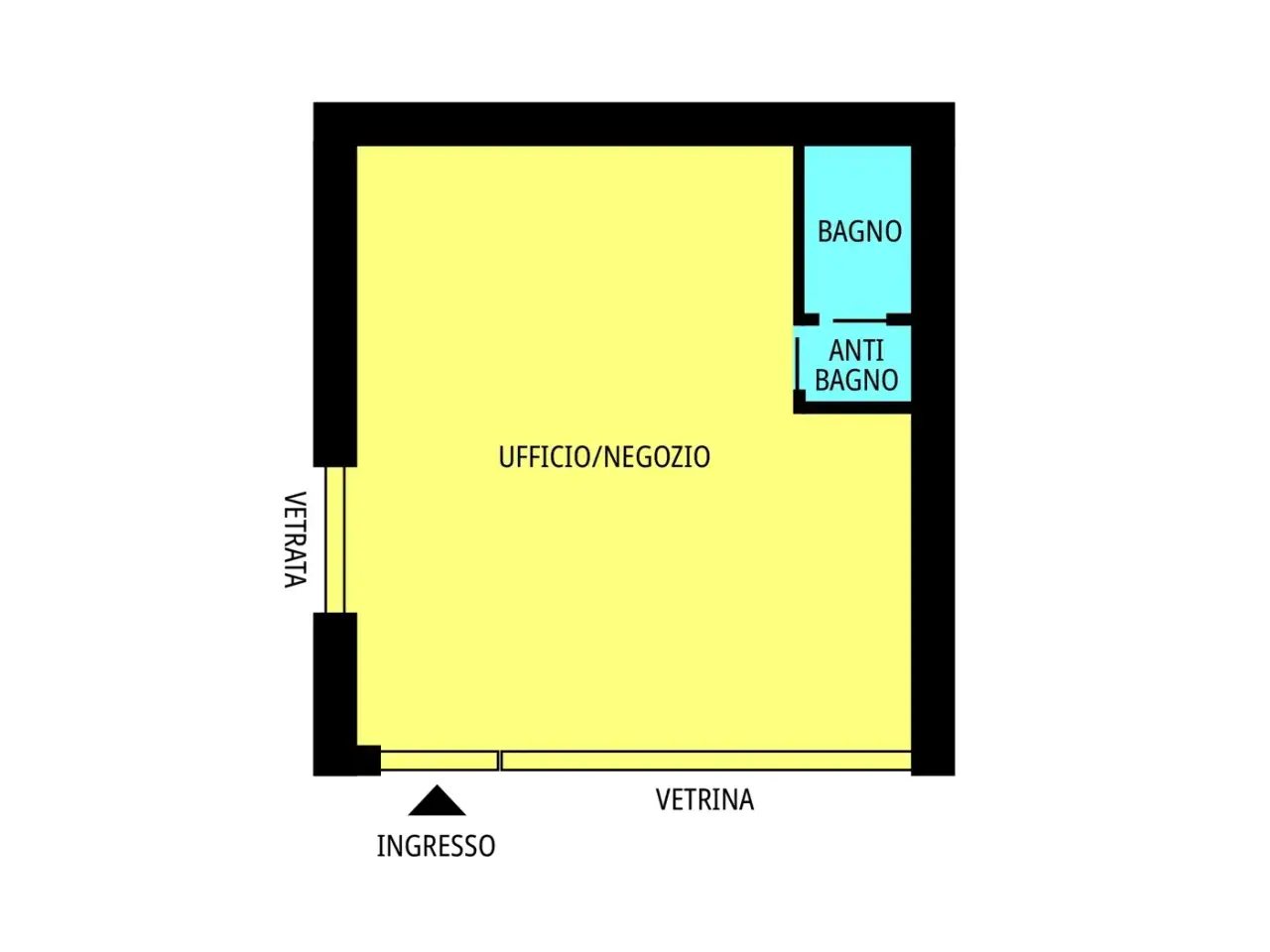 Negozio in Piazza Marconi 7, Vimercate, {3} - Planimetria 1