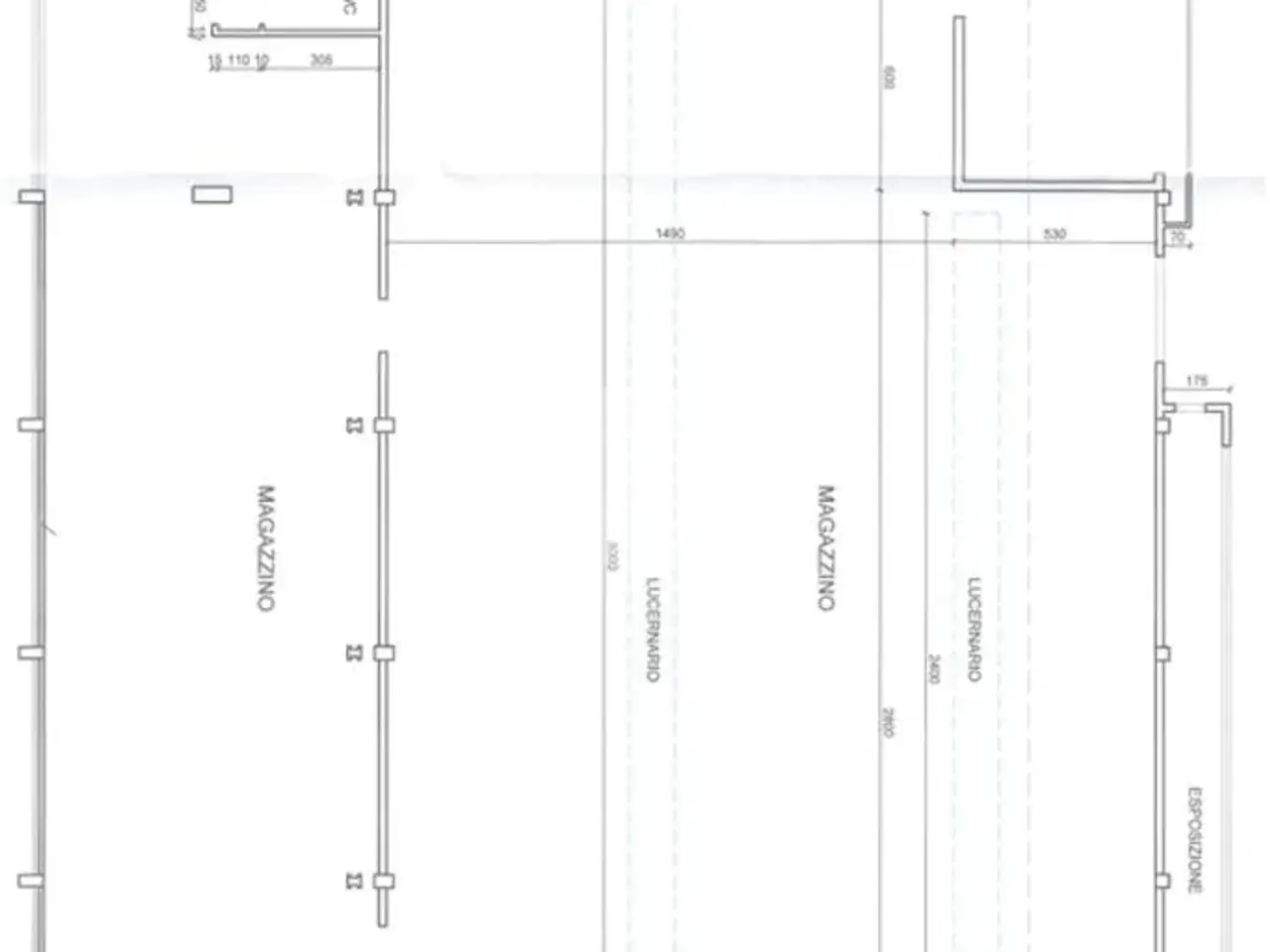 Capannone in Via Giuseppe Garibaldi, Monte Cremasco, {3} - Planimetria 1