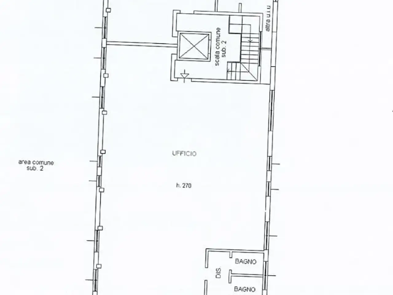 Ufficio in Via Alessandro Volta 34, Pessano Con Bornago, {3} - Planimetria 1