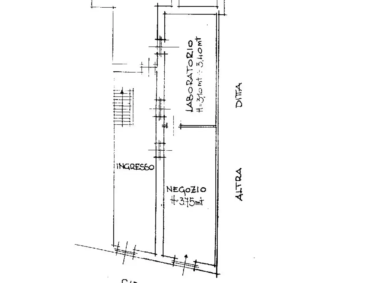 Negozio in Via Luigi Cibrario 92, Torino, {3} - Planimetria 1