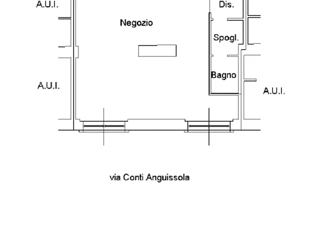 Negozio in Via Calipari, Truccazzano, {3} - Planimetria 1