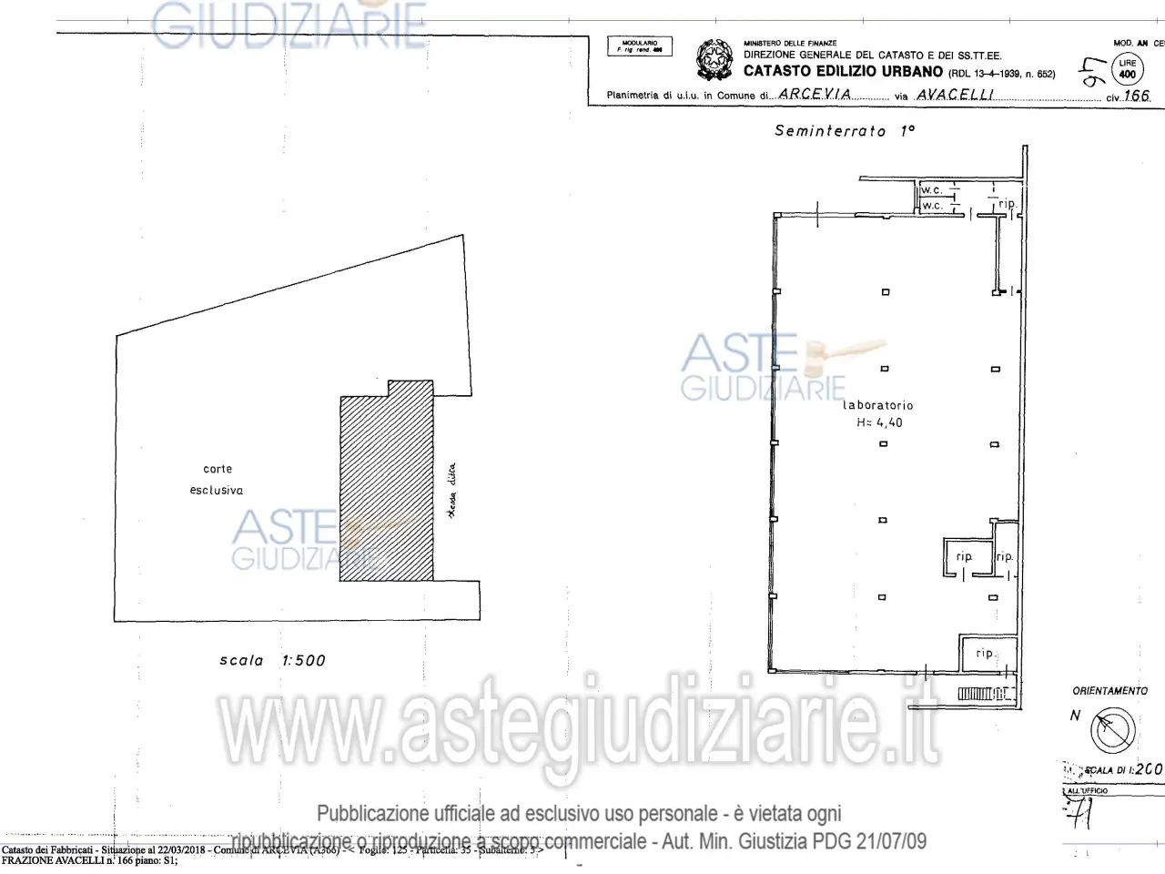 Laboratorio in Via Frazione Avacelli 166 166, Arcevia, {3} - Planimetria 1
