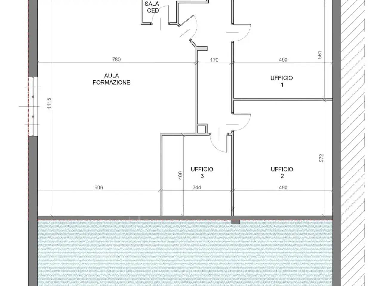 Ufficio in Via Bruno Buozzi 28, Moncalieri, {3} - Planimetria 1