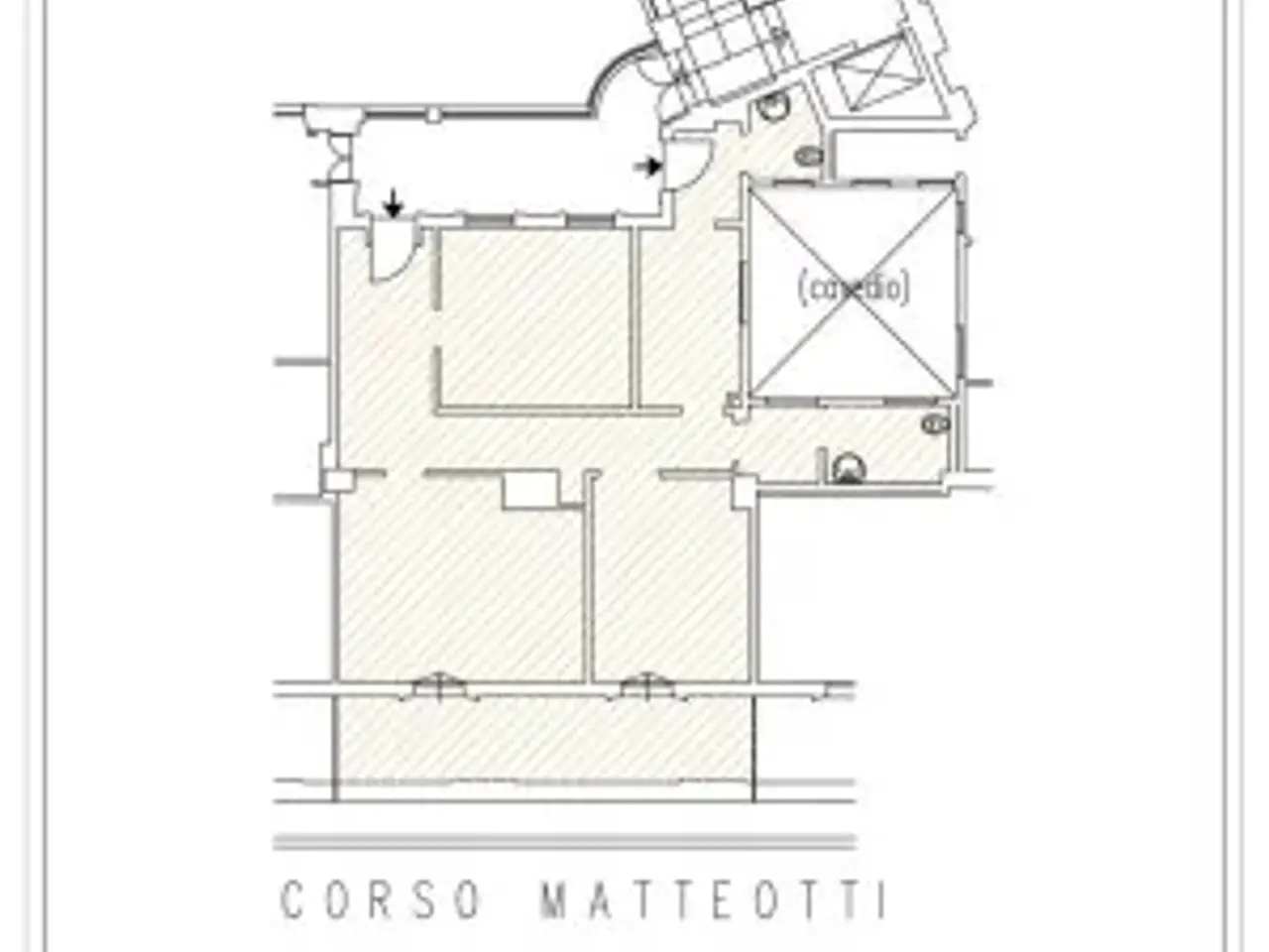 Ufficio in Corso Giacomo Matteotti 3, Milano, {3} - Planimetria 1
