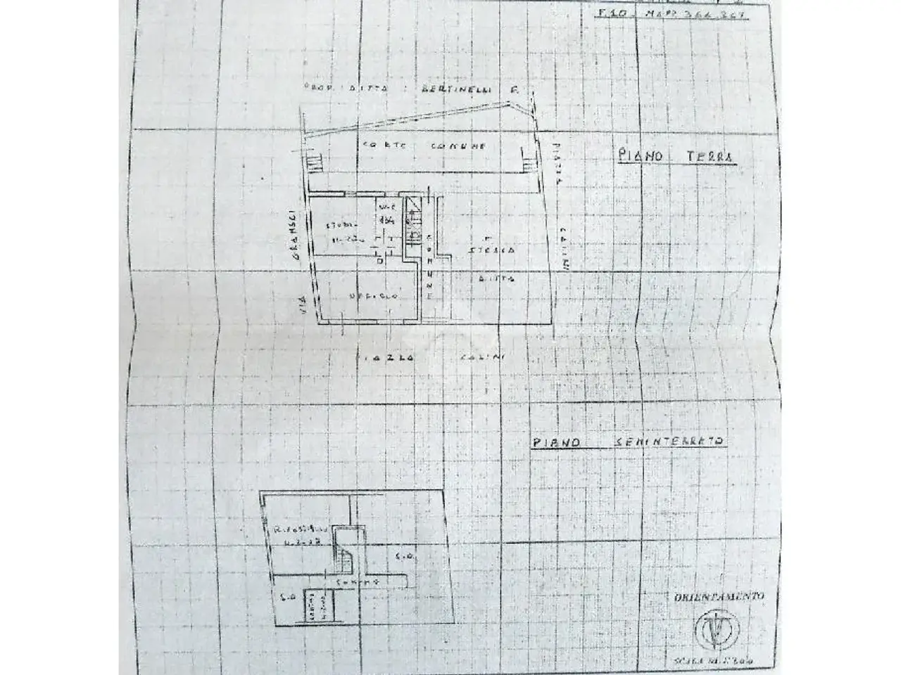 Ufficio in Via Giacomo Matteotti 2, Mairano, {3} - Planimetria 1