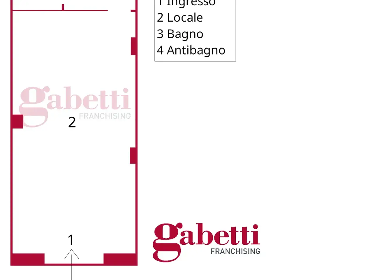 Negozio in Via Santa Margherita, Salerno, {3} - Planimetria 1
