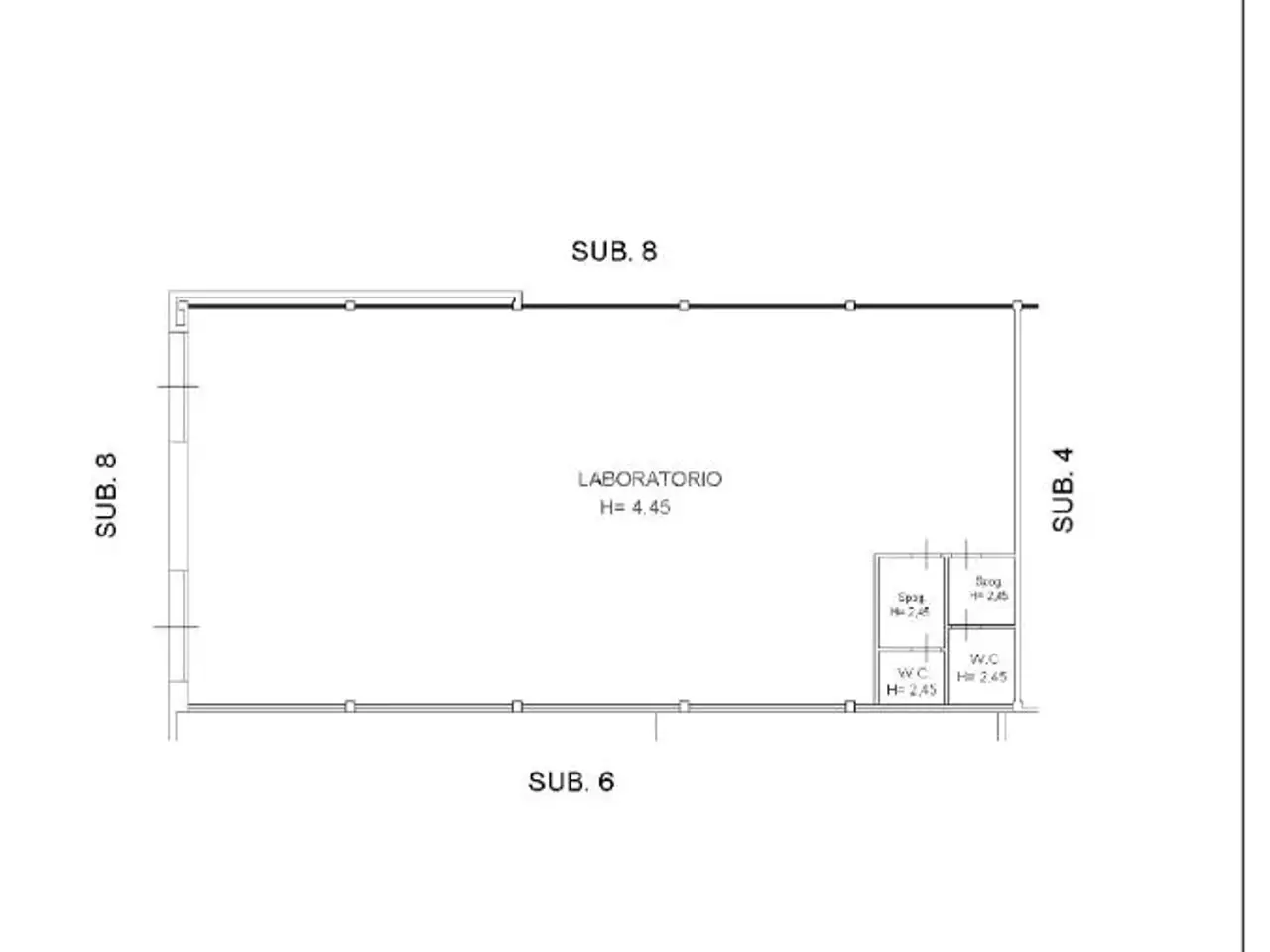 Capannone in Via Perelli 18, Bucine, {3} - Planimetria 1
