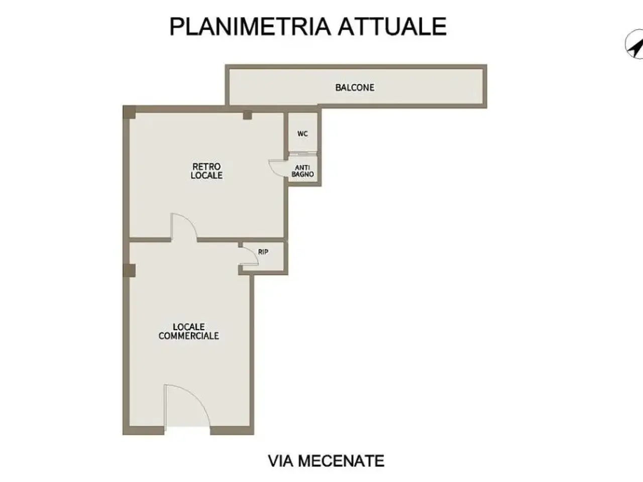 Negozio in Via Mecenate 172, Brindisi, {3} - Planimetria 1