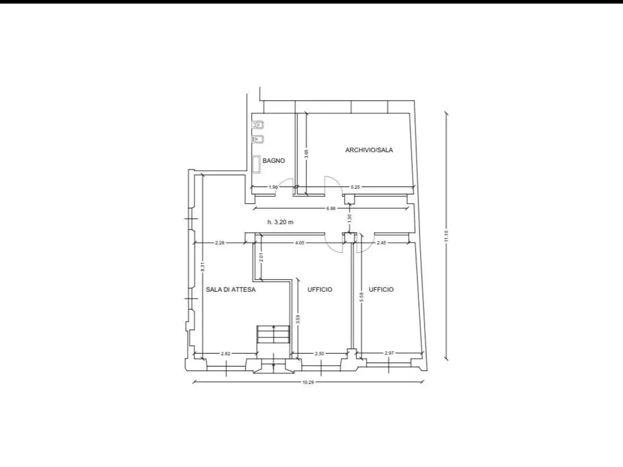 Esercizio commerciale in Via San Francesco d'Assisi 10, Alessandria, {3} - Planimetria 1