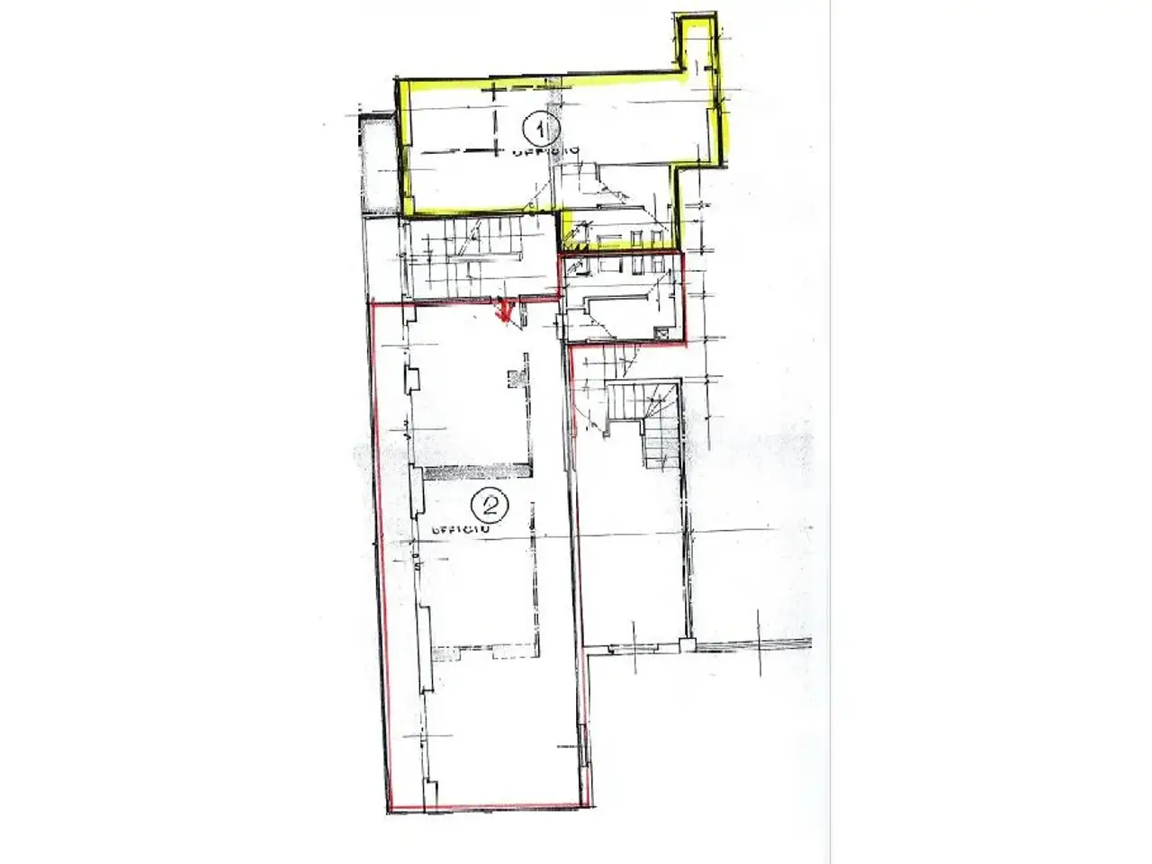 Ufficio in Via Giovanni Battista Moroni, Bergamo, {3} - Planimetria 1