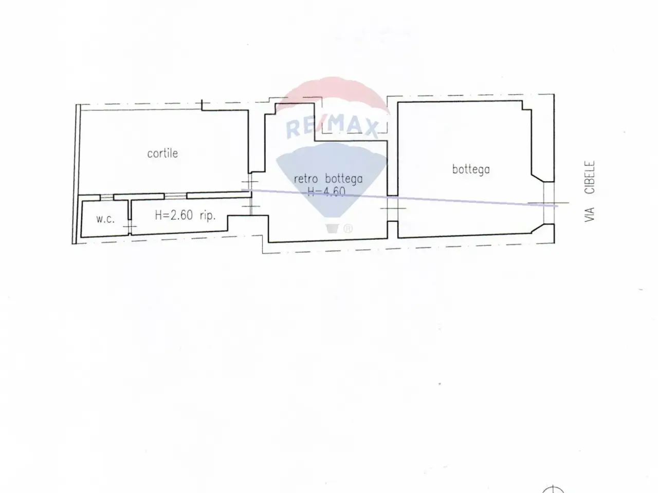 Negozio in Via Cibele 49, Catania, {3} - Planimetria 1