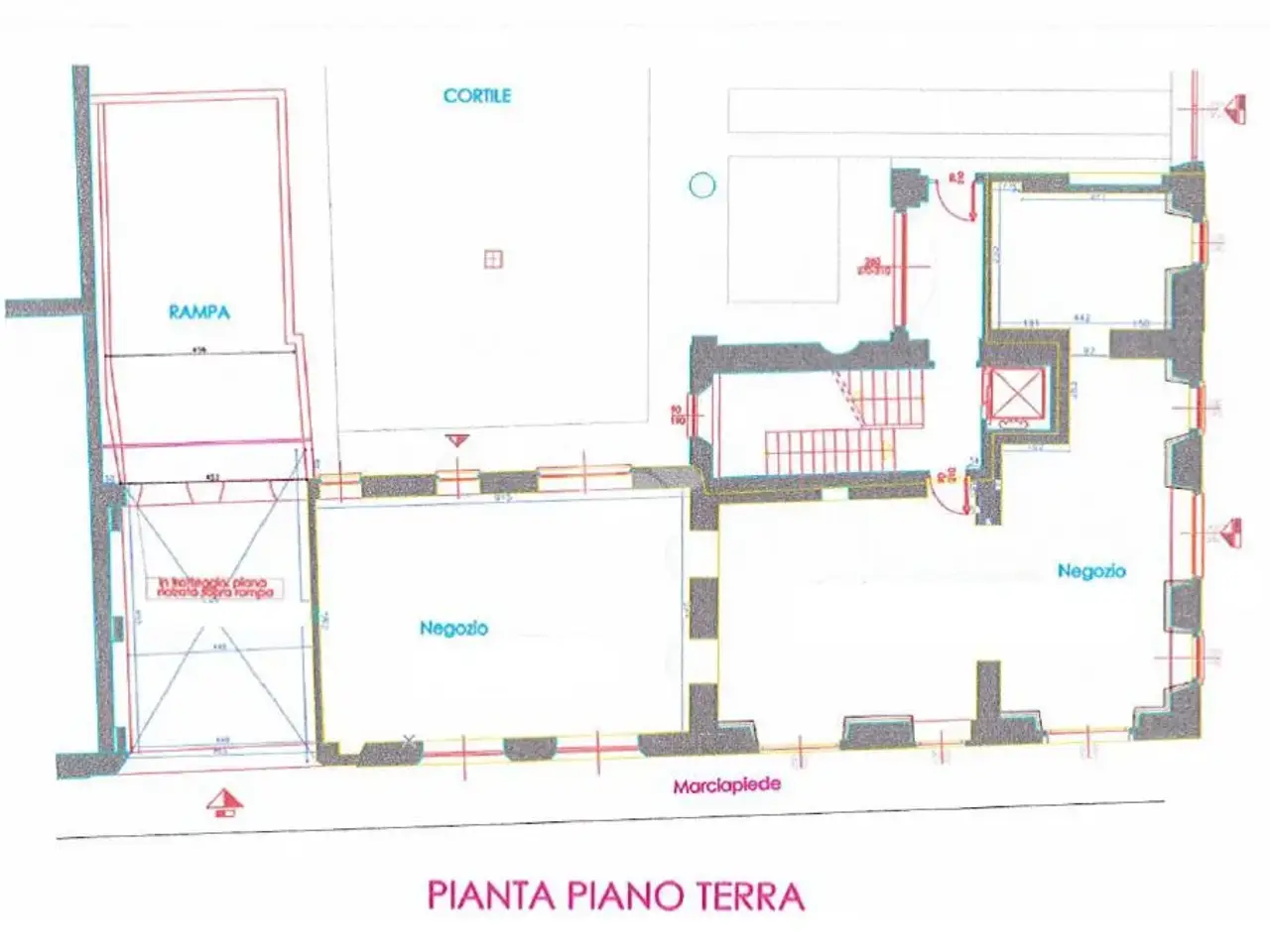Negozio in Via Azzone Visconti 8, Lecco, {3} - Planimetria 1