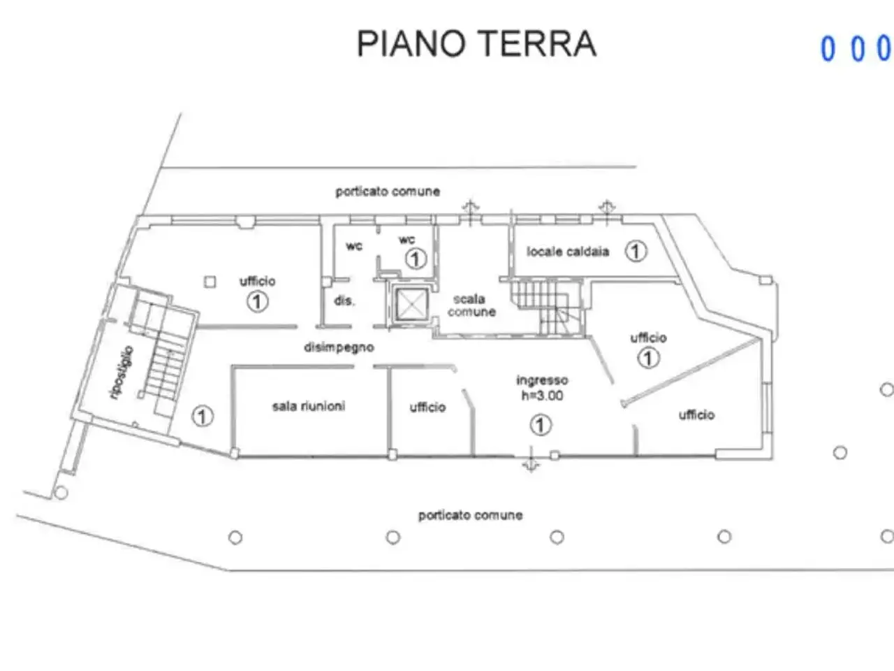 Negozio in Via Sant'Antonio 9, Parabiago, {3} - Planimetria 1