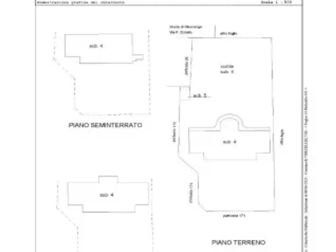 Stabile - Palazzo in Via Donato 18/20, Vercelli, {3} - Planimetria 1