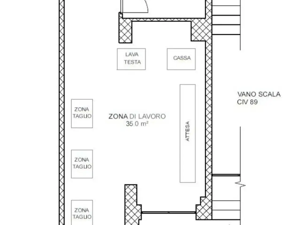 Negozio in Via Ventimiglia, Genova, {3} - Planimetria 1