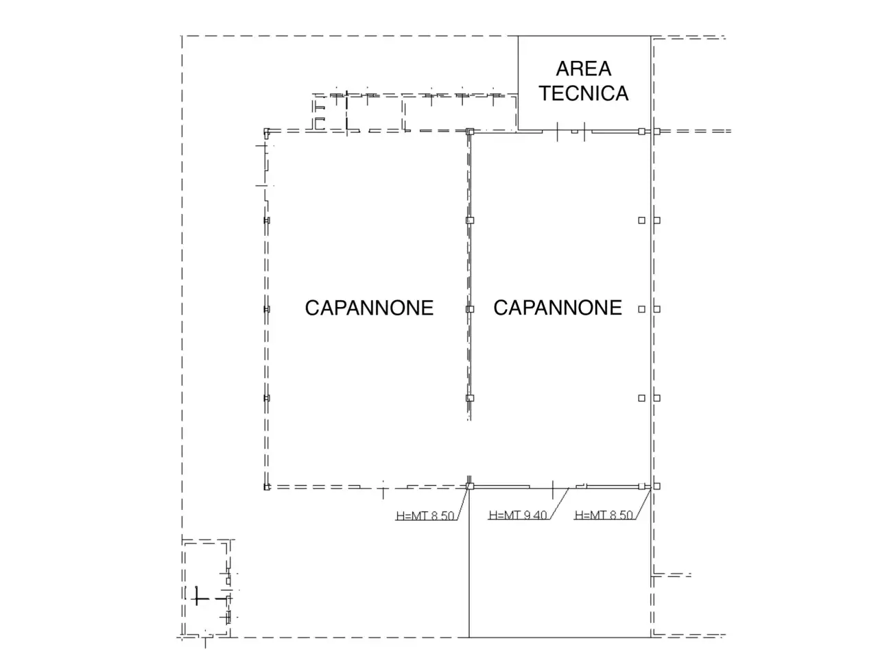 Capannone in Strada Provinciale per Biandrate 16, San Pietro Mosezzo, {3} - Planimetria 1