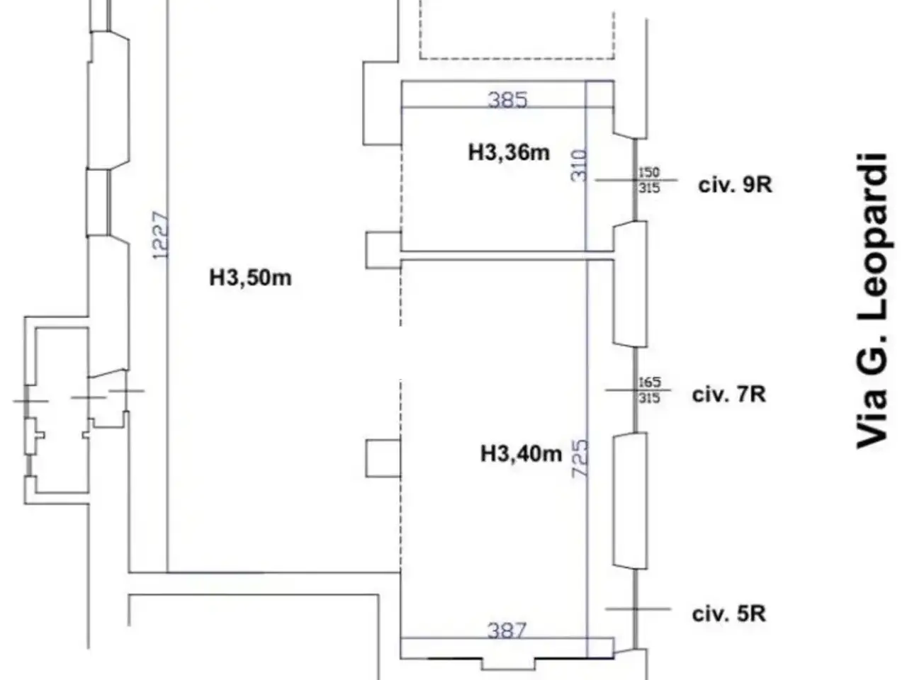 Negozio in Via Giacomo Leopardi 11, Savona, {3} - Planimetria 1