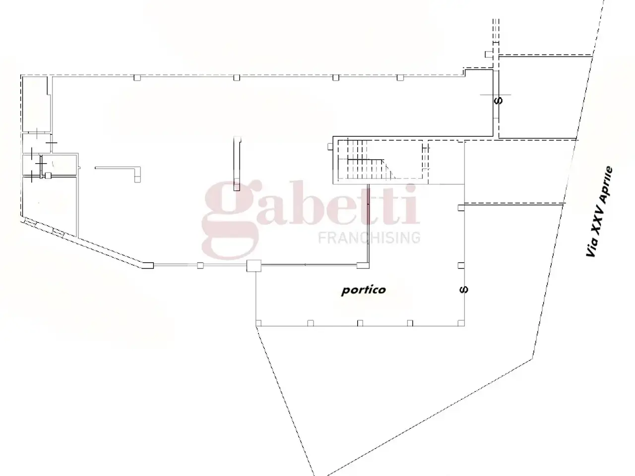 Negozio in Via De Gasperi 2, Valledoria, {3} - Planimetria 1