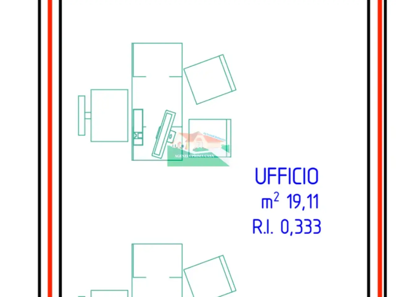 Ufficio in Via Dismano 450, Ravenna, {3} - Planimetria 1