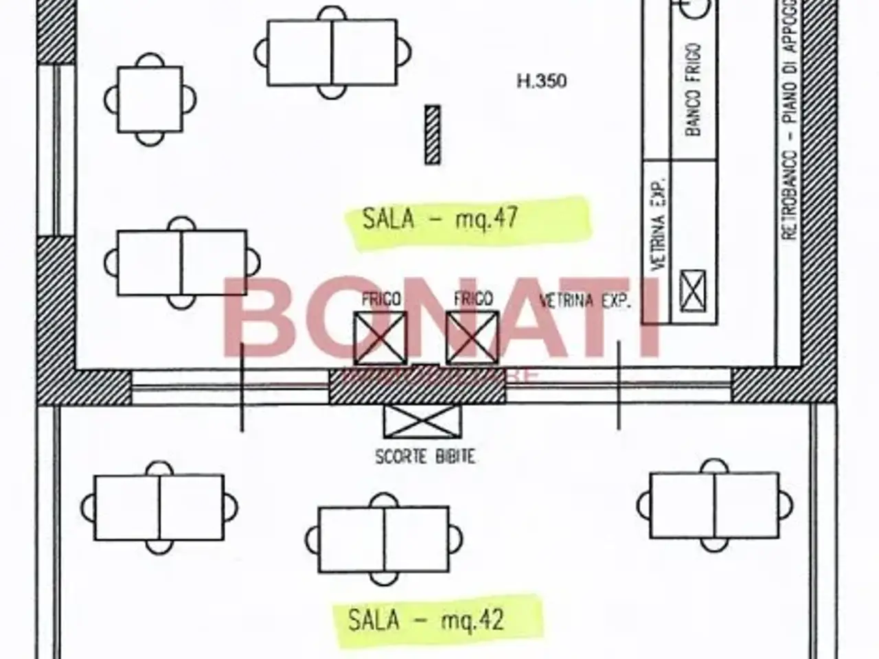 Pizzeria in Via Aurelia 88, Sarzana, {3} - Planimetria 1