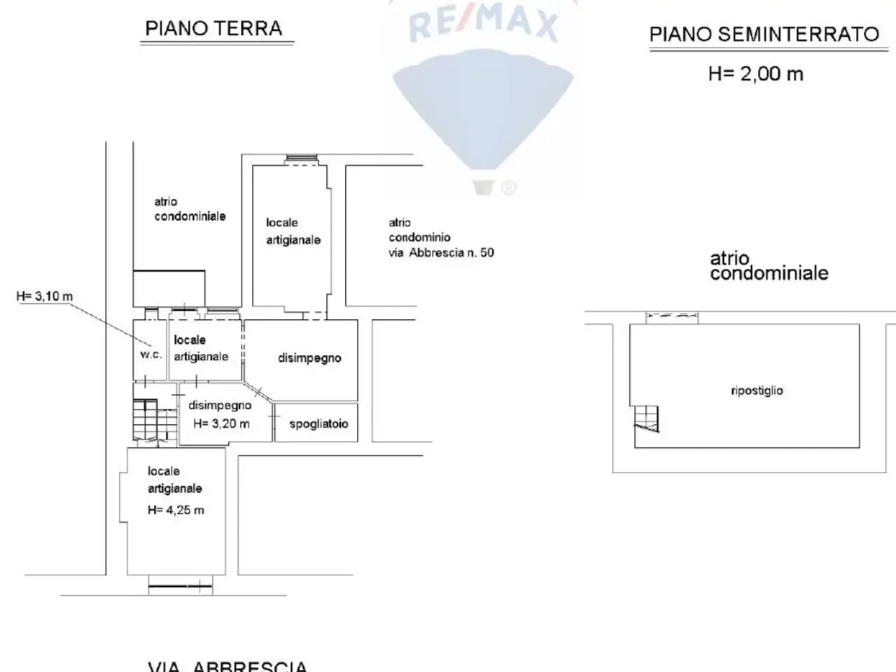 Negozio in Via Abbrescia 44, Bari, {3} - Planimetria 1