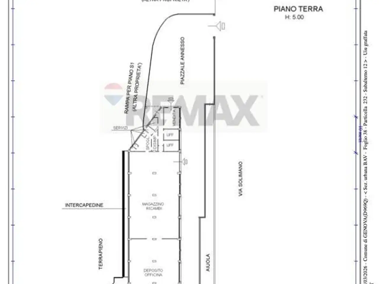 Negozio in Via Silvio Solimano 24, Genova, {3} - Planimetria 1