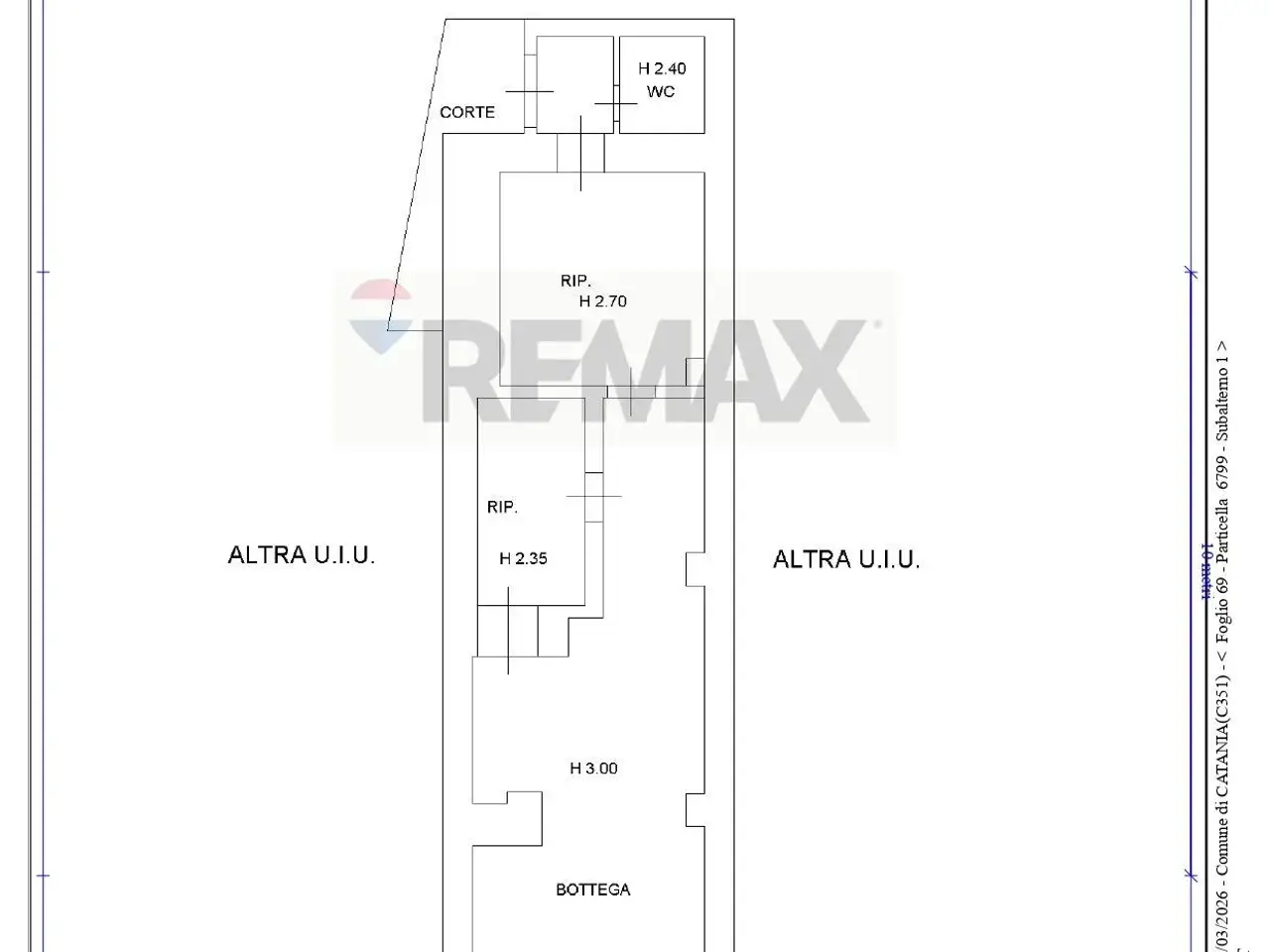 Negozio in Via Grotte Bianche 46, Catania, {3} - Planimetria 1