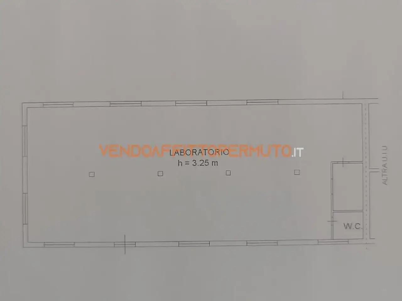 Laboratorio in Via Leoncavallo, Palazzolo Sull'Oglio, {3} - Planimetria 1