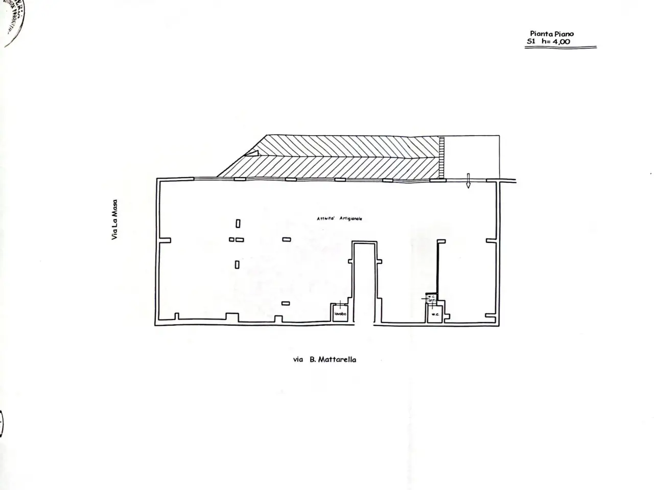 Officina in Via La Masa 1, Bagheria, {3} - Planimetria 1