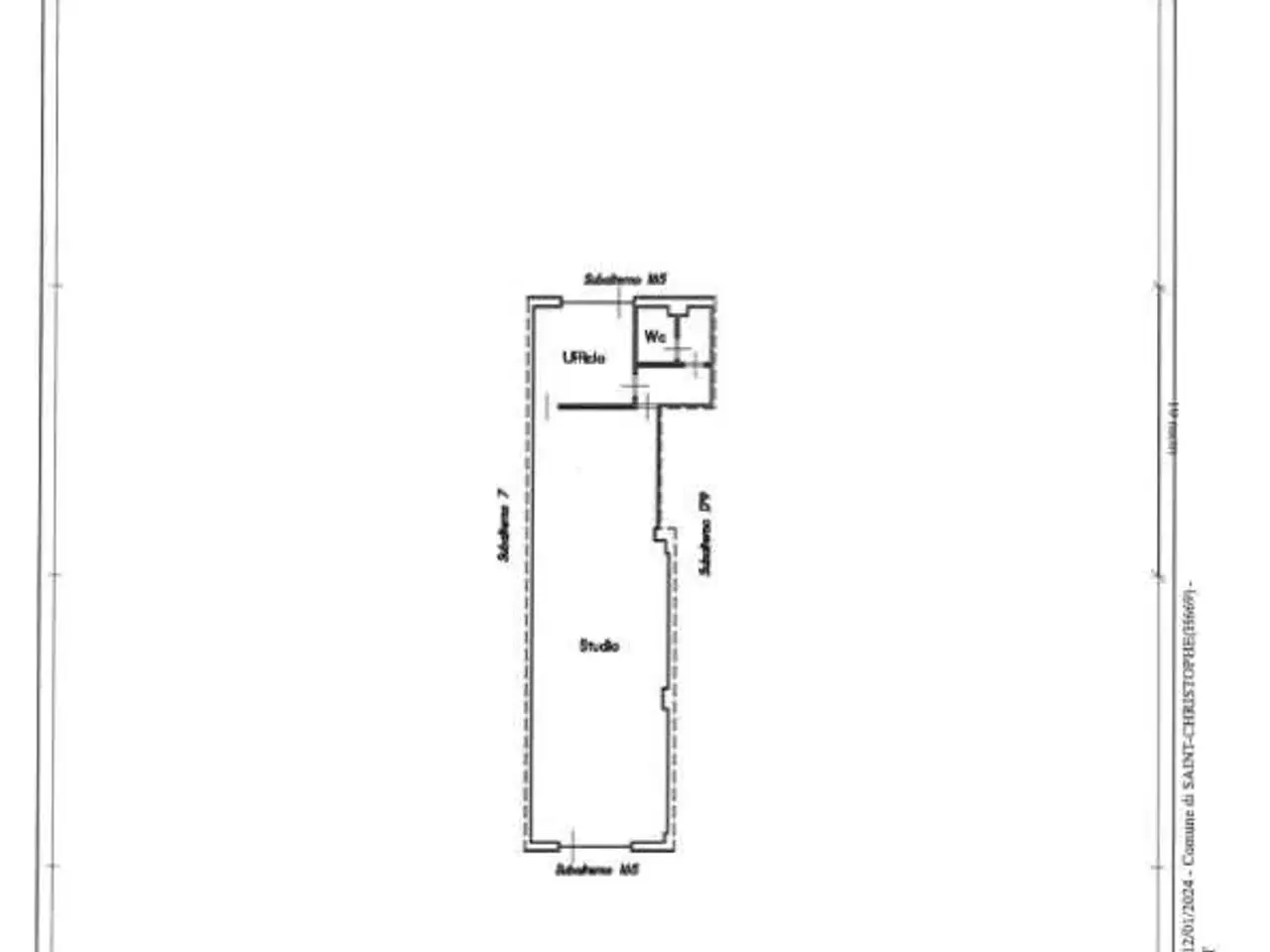 Negozio in Località La Maladiere 21, Saint Christophe, {3} - Planimetria 1