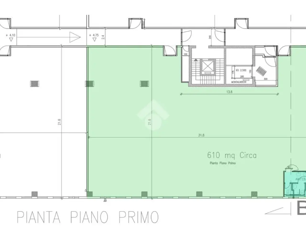 Capannone in Viale Enrico Mattei, Caserta, {3} - Planimetria 1