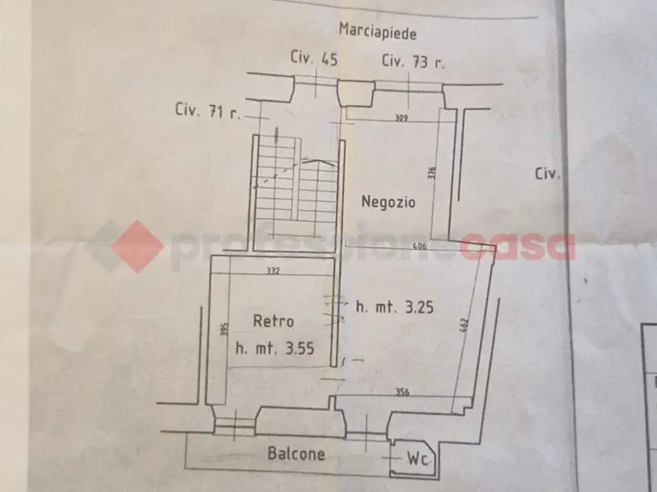 Esercizio commerciale in Via Oberdan 73r, Genova, {3} - Planimetria 1