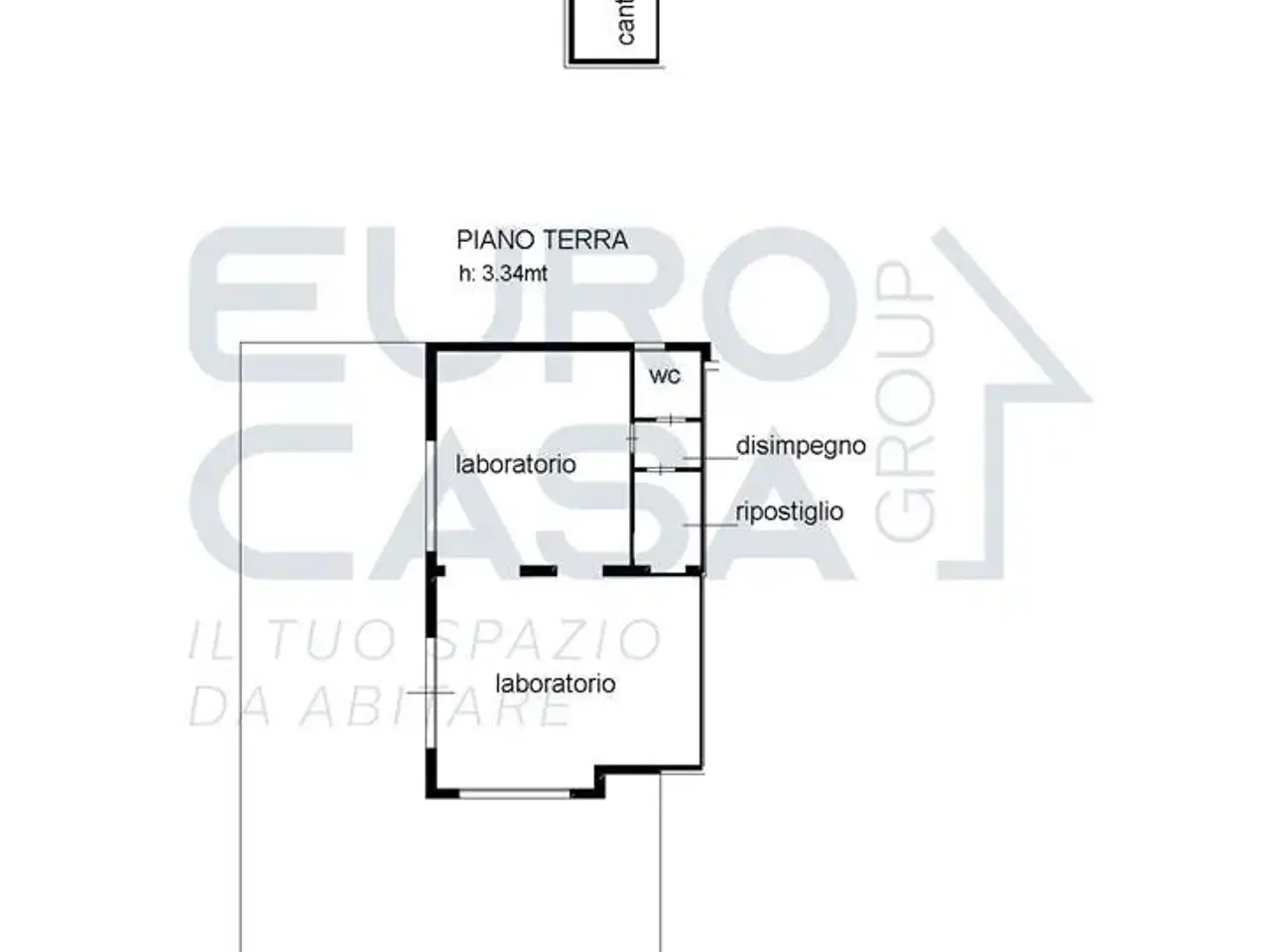 Negozio in Via Vittorio Veneto 14, Formigine, {3} - Planimetria 1