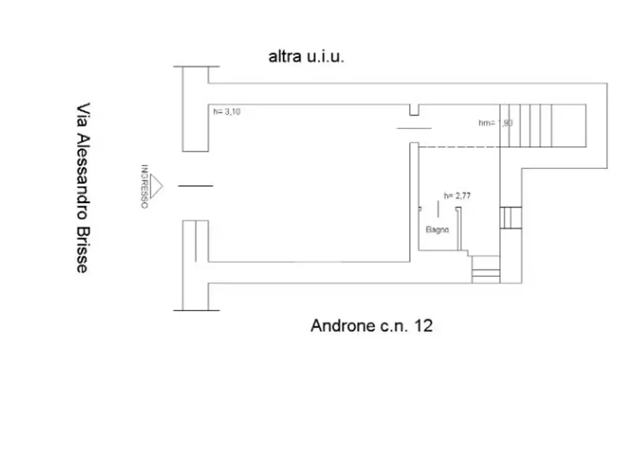 Negozio in Via Alessandro Brisse 14, Roma, {3} - Planimetria 1