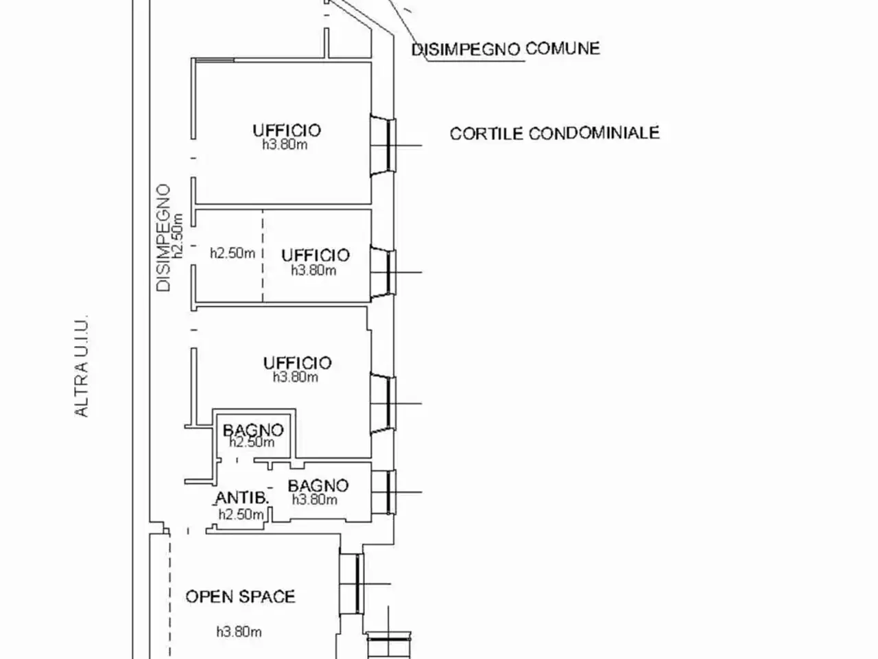 Ufficio in Corso Sempione, Milano, {3} - Planimetria 1