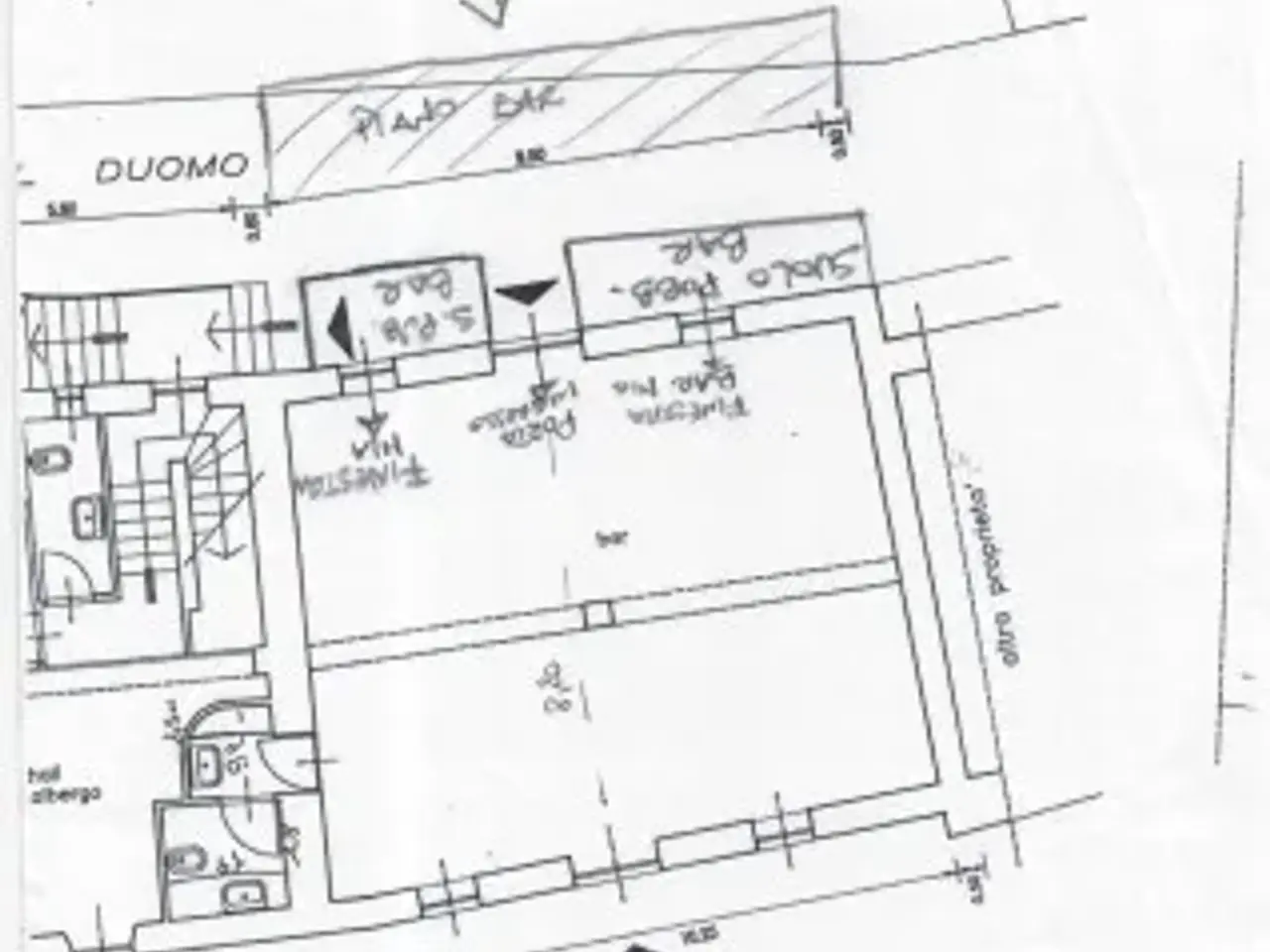Bar in Via del Duomo, Sorano, {3} - Planimetria 1