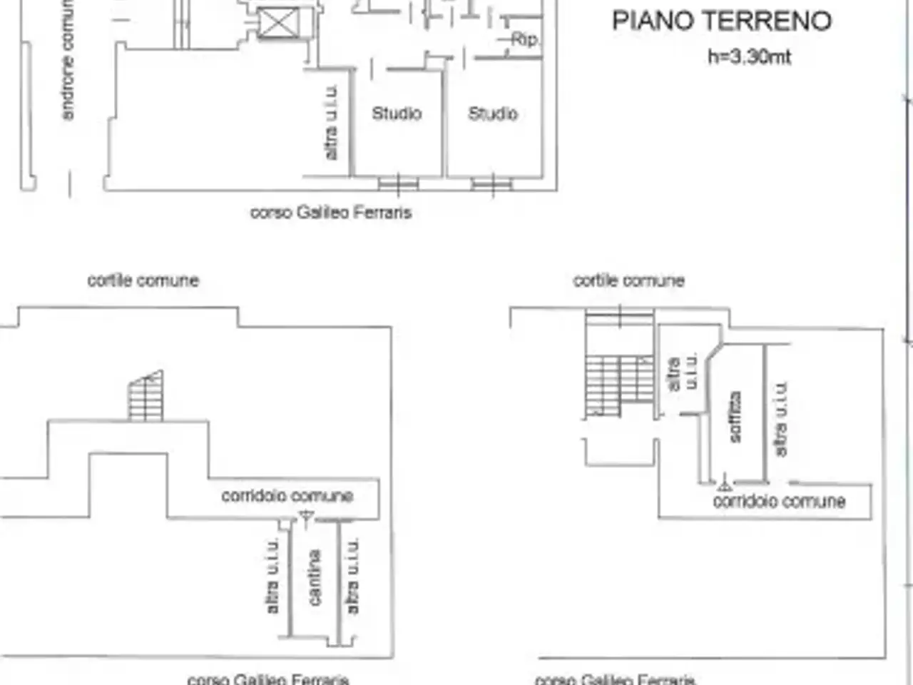 Ufficio in Corso Galileo Ferraris 118, Torino, {3} - Planimetria 1