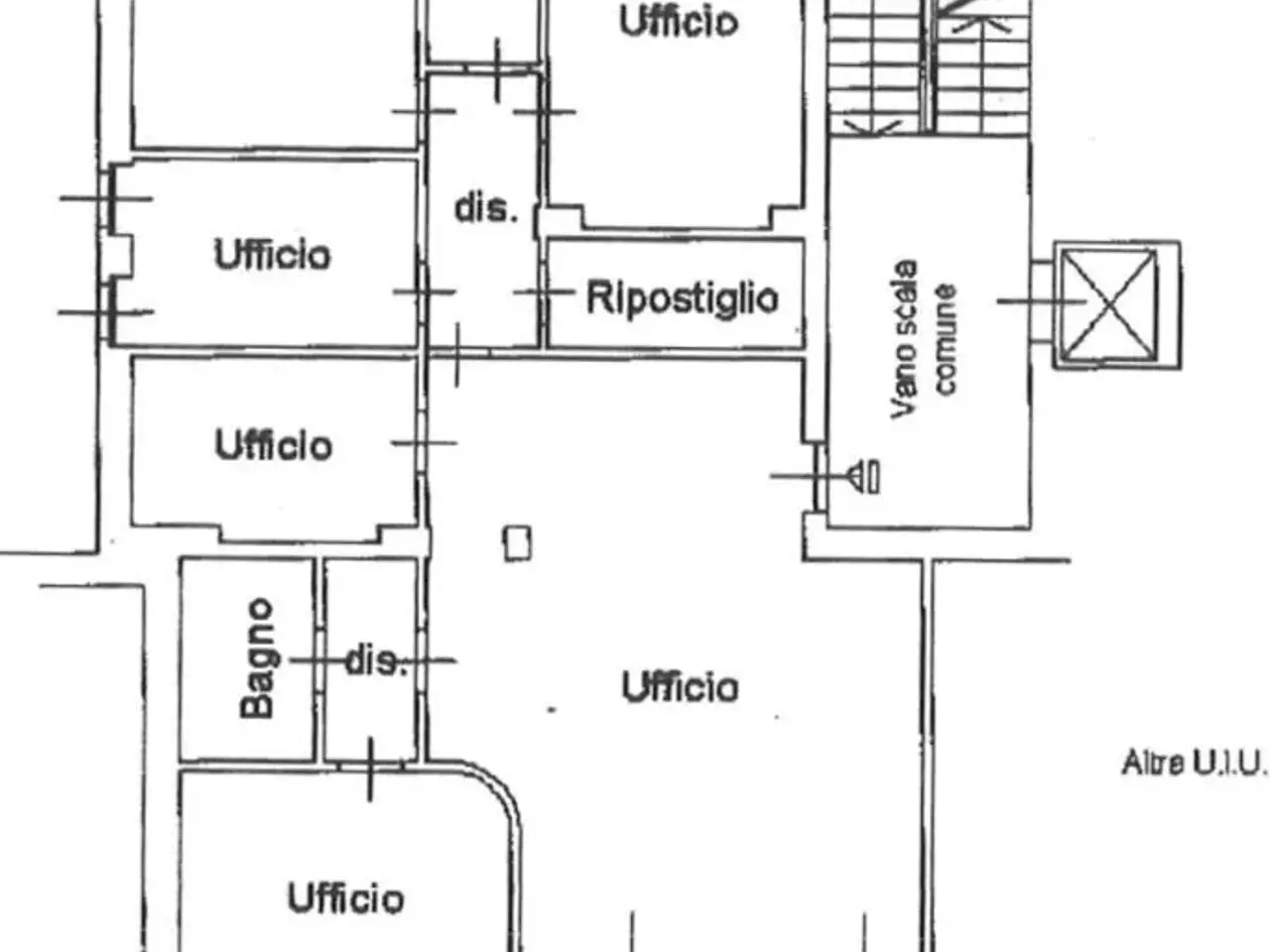 Ufficio in Viale Coni Zugna, Milano, {3} - Planimetria 1