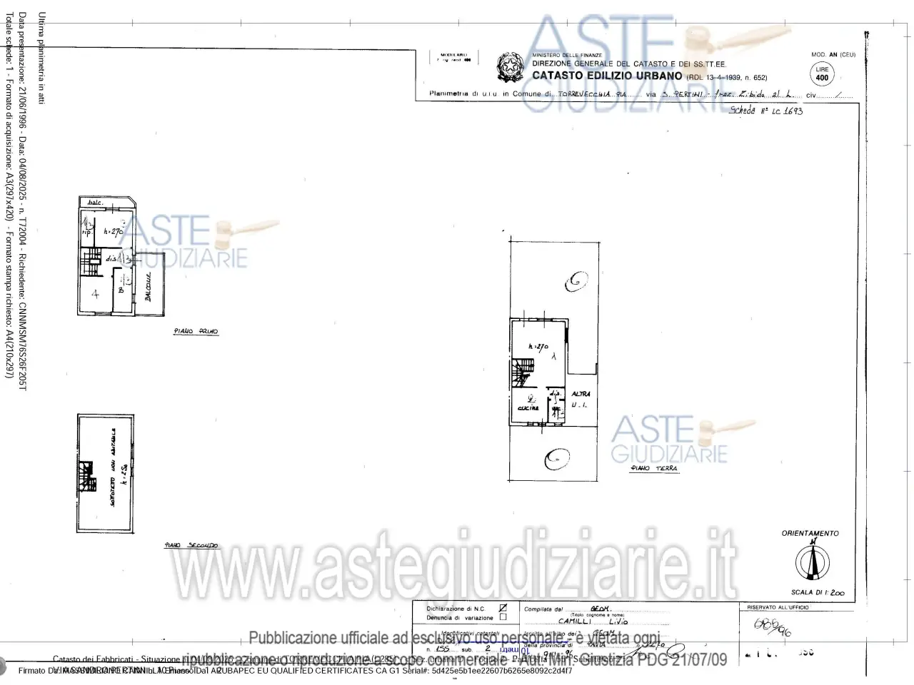 Garage in Via Sandro Pertini, 10, 27010 Torrevecchia Pia Pv, Italia 10, Torrevecchia Pia, {3} - Planimetria 1