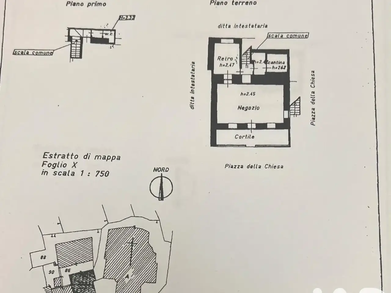 Negozio in Piazza Piazza Centrale 13, Ala Di Stura, {3} - Planimetria 1
