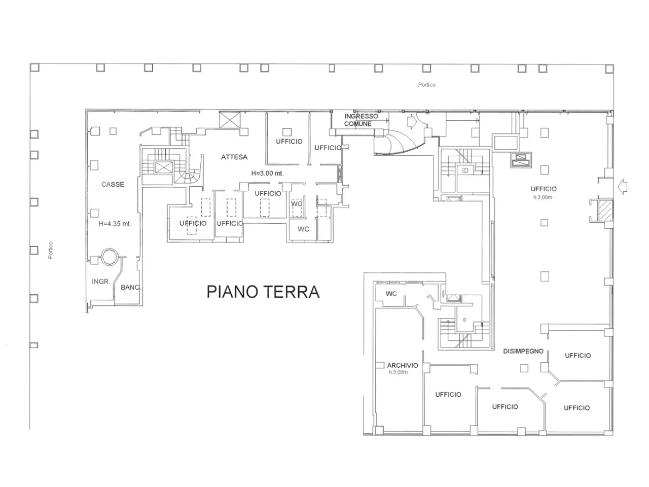 Ufficio in Via Marconi , Bologna, {3} - Planimetria 1