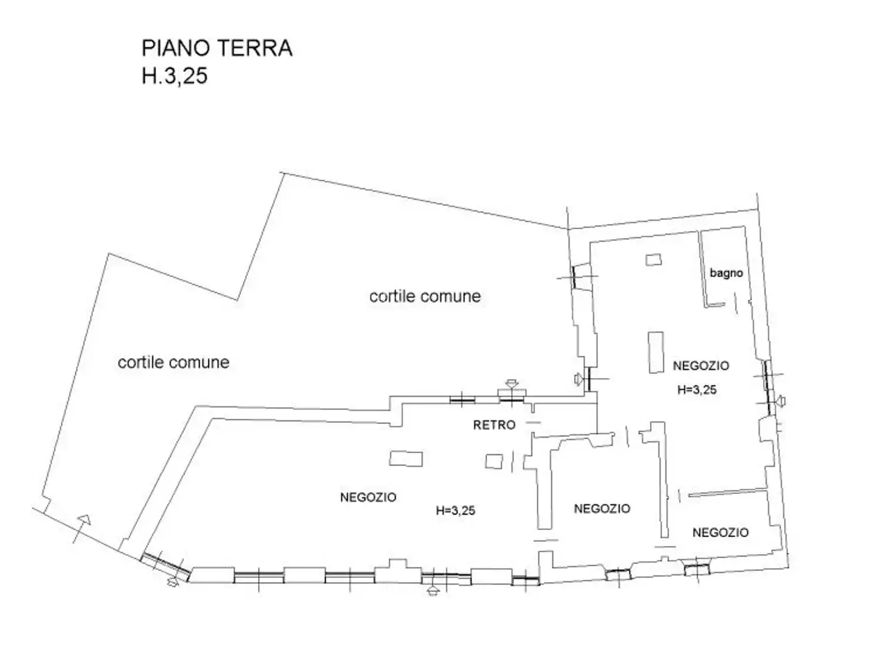 Negozio in Via Roma 3, Biassono, {3} - Planimetria 1