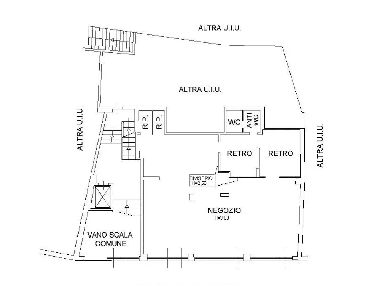 Negozio in Via Alessandria, Casale Monferrato, {3} - Planimetria 1