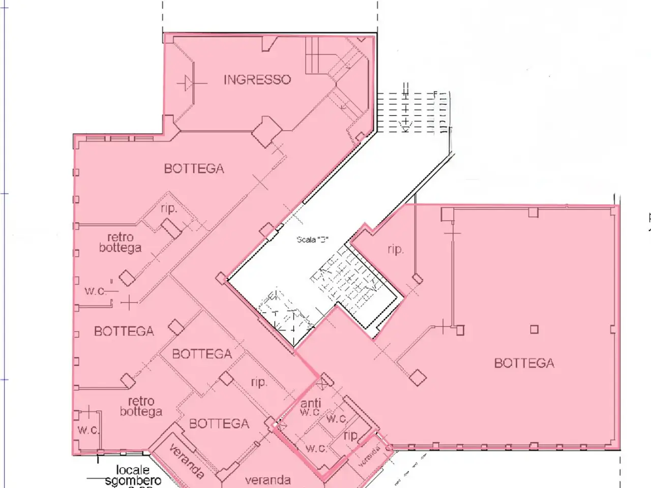 Negozio in Vle Artale Alagona 75, Catania, {3} - Planimetria 1