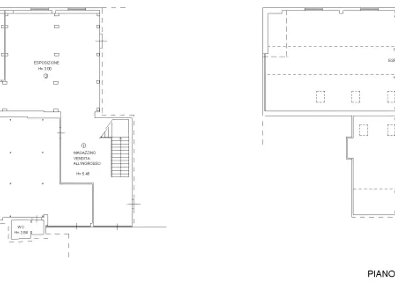 Palazzina commerciale in Via delle Ville Prima, Acquacalda 895, Lucca, {3} - Planimetria 1
