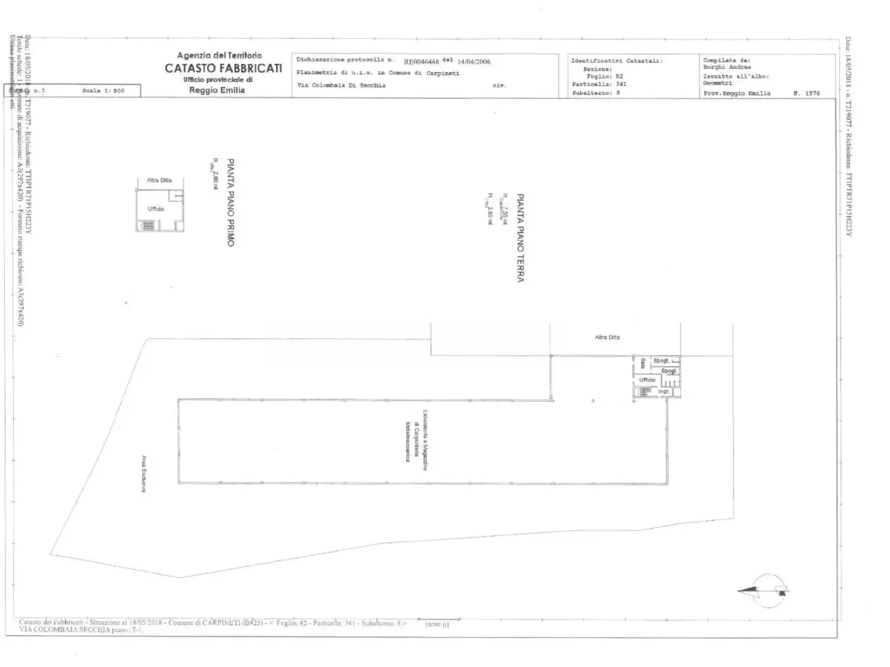 Capannone in Via Quercioli 3, Carpineti, {3} - Planimetria 1
