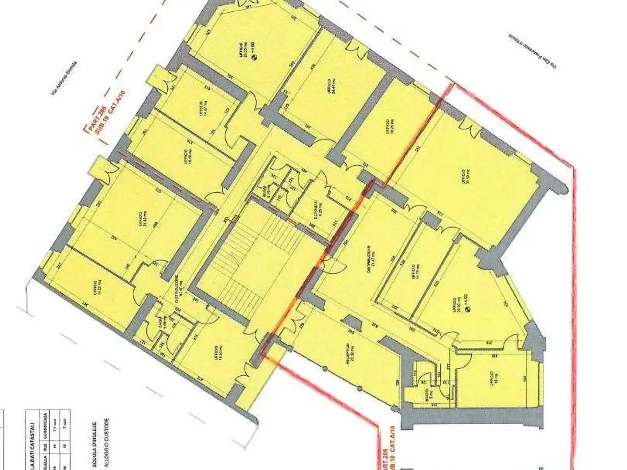 Ufficio in Via Pietro Micca 20, Torino, {3} - Planimetria 1